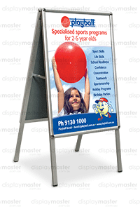 A-Frame sign, Sandwich board sign - Aluminium frame Outdoor with Water Tank Base