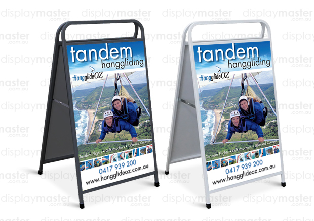 A-Frame sign, Sandwich board sign - Steel frame, Conflute Insert