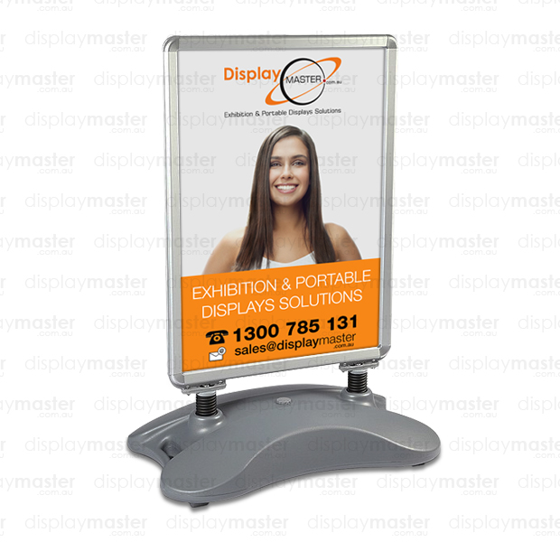 A-Frame sign, Sandwich board sign - Aluminium frame Outdoor with Water Tank Base