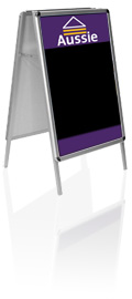 A-Frame sign, Sandwich board sign - Aluminium frame, BlackBoard