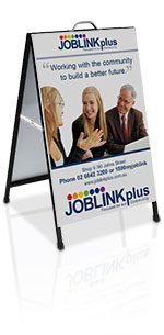 A-Frame sign, Sandwich Board Sign - Steel frame