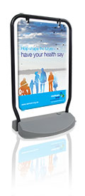 A-Frame sign, Sandwich Board Bign - Aluminium Frame, Poster Holder