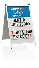 A-Frame sign, Sandwich Board Bign - Steel Frame