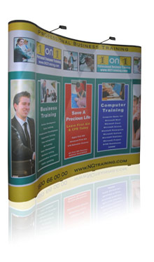 Popup Display, Pop Up Display, Wall Display 