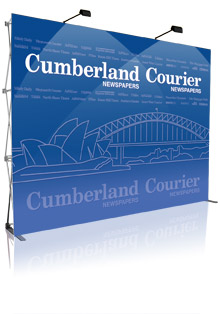 Popup Display, Pop Up Display, Wall Display - Fabric, Velcro PopUp Display