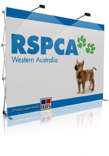 Popup Display, Pop Up Display, Wall Display - Fabric, Velcro PopUp Display