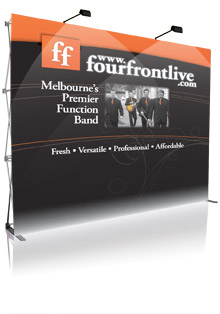 Popup Display, Pop Up Display, Wall Display - Fabric, Velcro PopUp Display