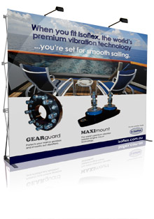 Popup Display, Pop Up Display, Wall Display - Fabric, Velcro PopUp Display