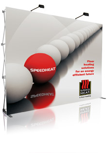 Popup Display, Pop Up Display, Wall Display - Fabric, Velcro PopUp Display