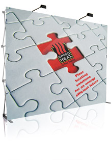 Popup Display, Pop Up Display, Wall Display - Fabric, Velcro PopUp Display
