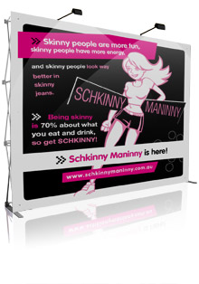 Popup Display, Pop Up Display, Wall Display - Fabric, Velcro PopUp Display