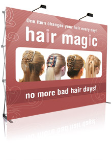 Popup Display, Pop Up Display, Wall Display - Fabric, Velcro PopUp Display