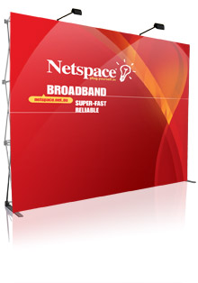 Popup Display, Pop Up Display, Wall Display - Fabric, Velcro PopUp Display
