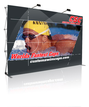 Popup Display, Pop Up Display, Wall Display - Fabric, Velcro PopUp Display