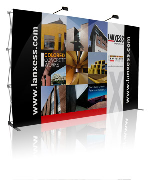 Popup Display, Pop Up Display, Wall Display - Fabric, Velcro PopUp Display