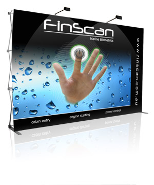Popup Display, Pop Up Display, Wall Display - Fabric, Velcro PopUp Display