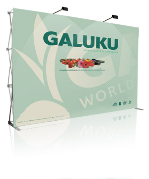 Popup Display, Pop Up Display, Wall Display - Fabric, Velcro PopUp Display